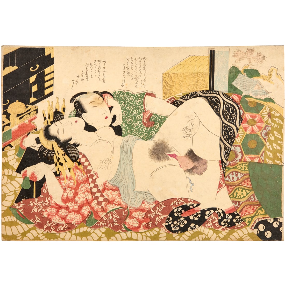 Kitagawa Utamaro (attrib.), woodblock shunga print (1 of 7)