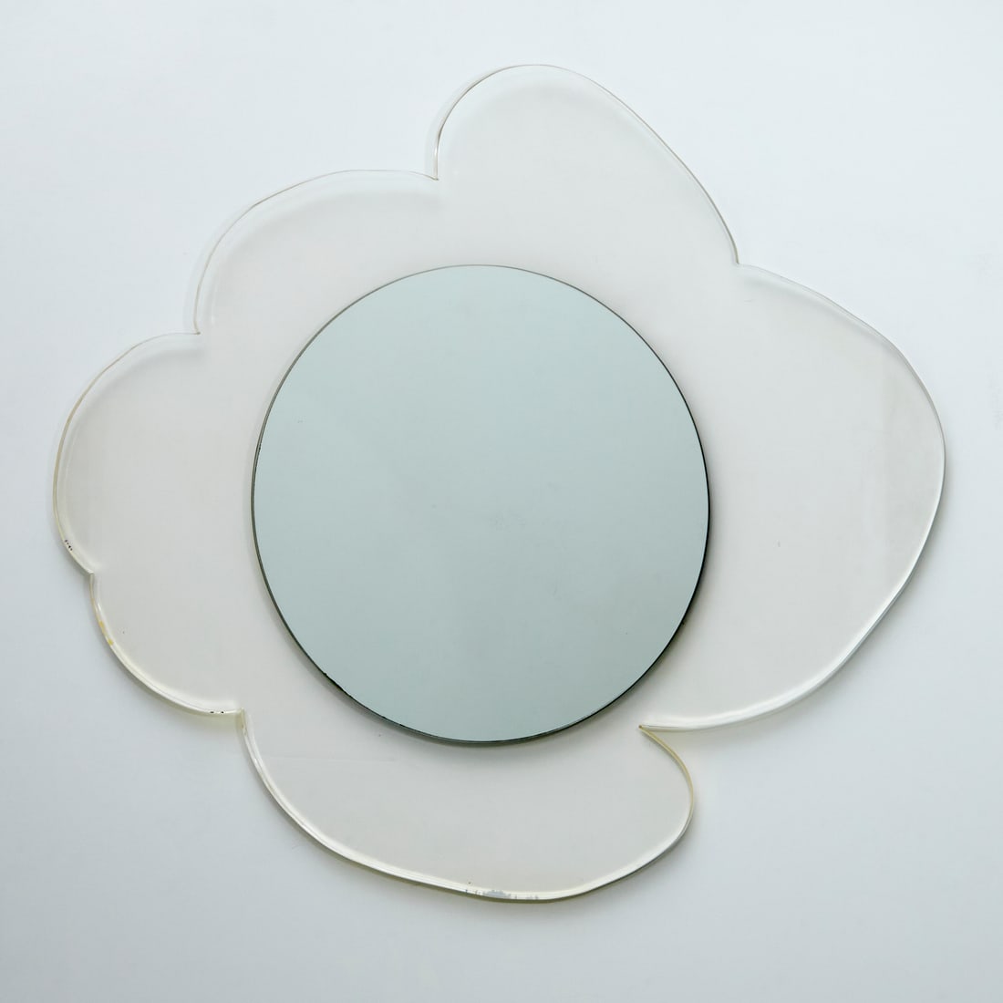Custom Lucite flower-form wall mirror (1 of 6)