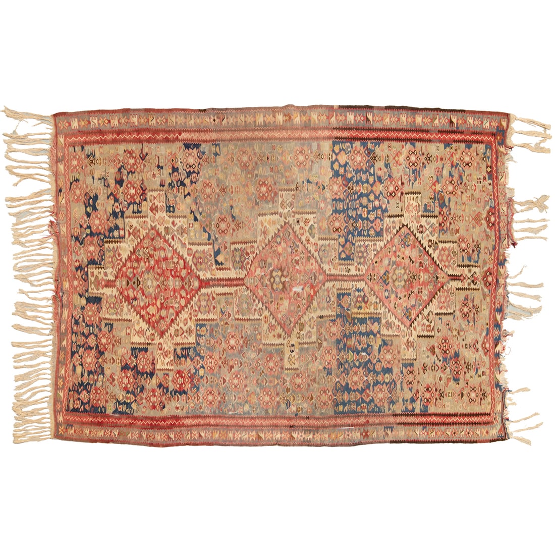 Antique Senneh flat weave rug (1 of 9)