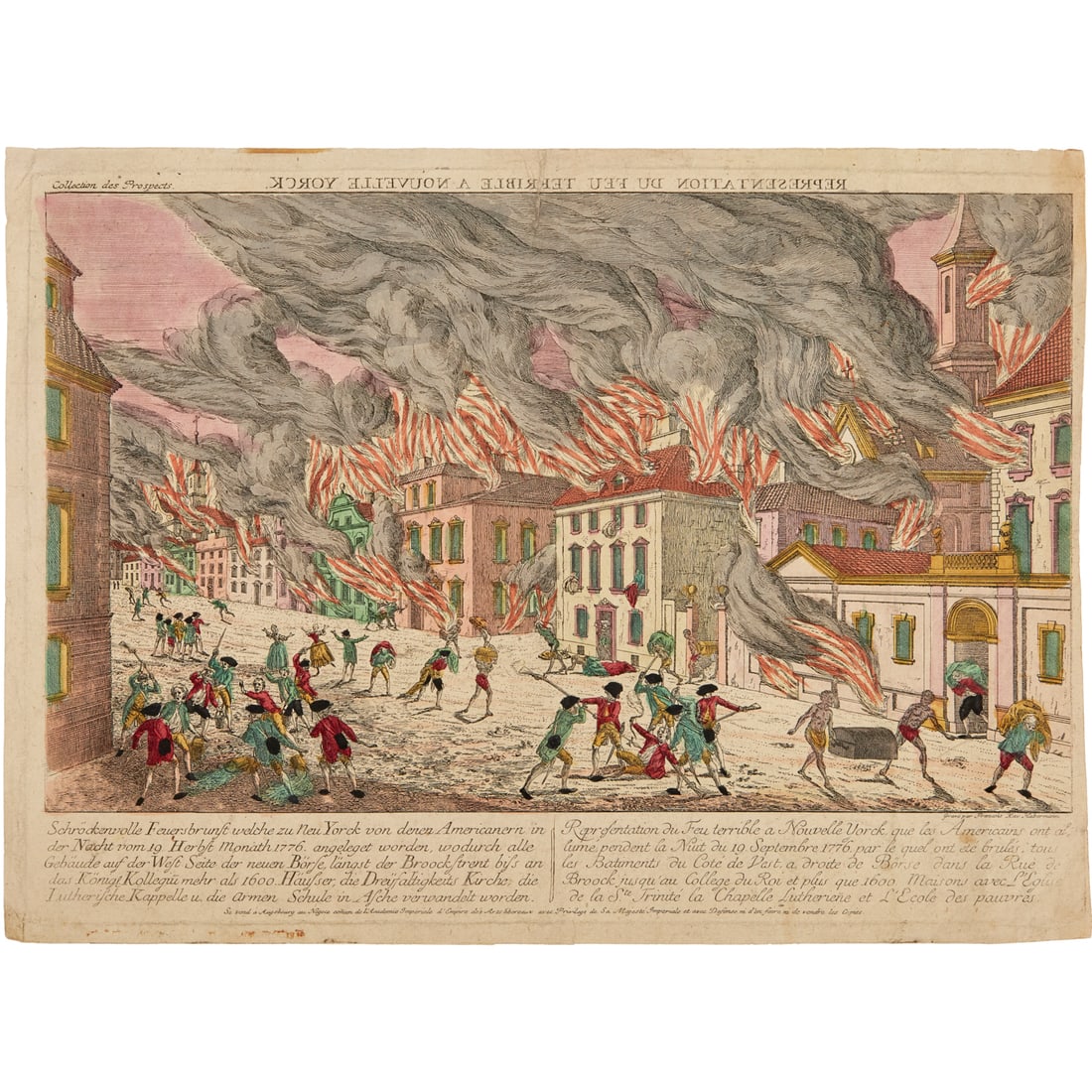 Haberman, 1776 Great Fire of New York, engraving (1 of 8)