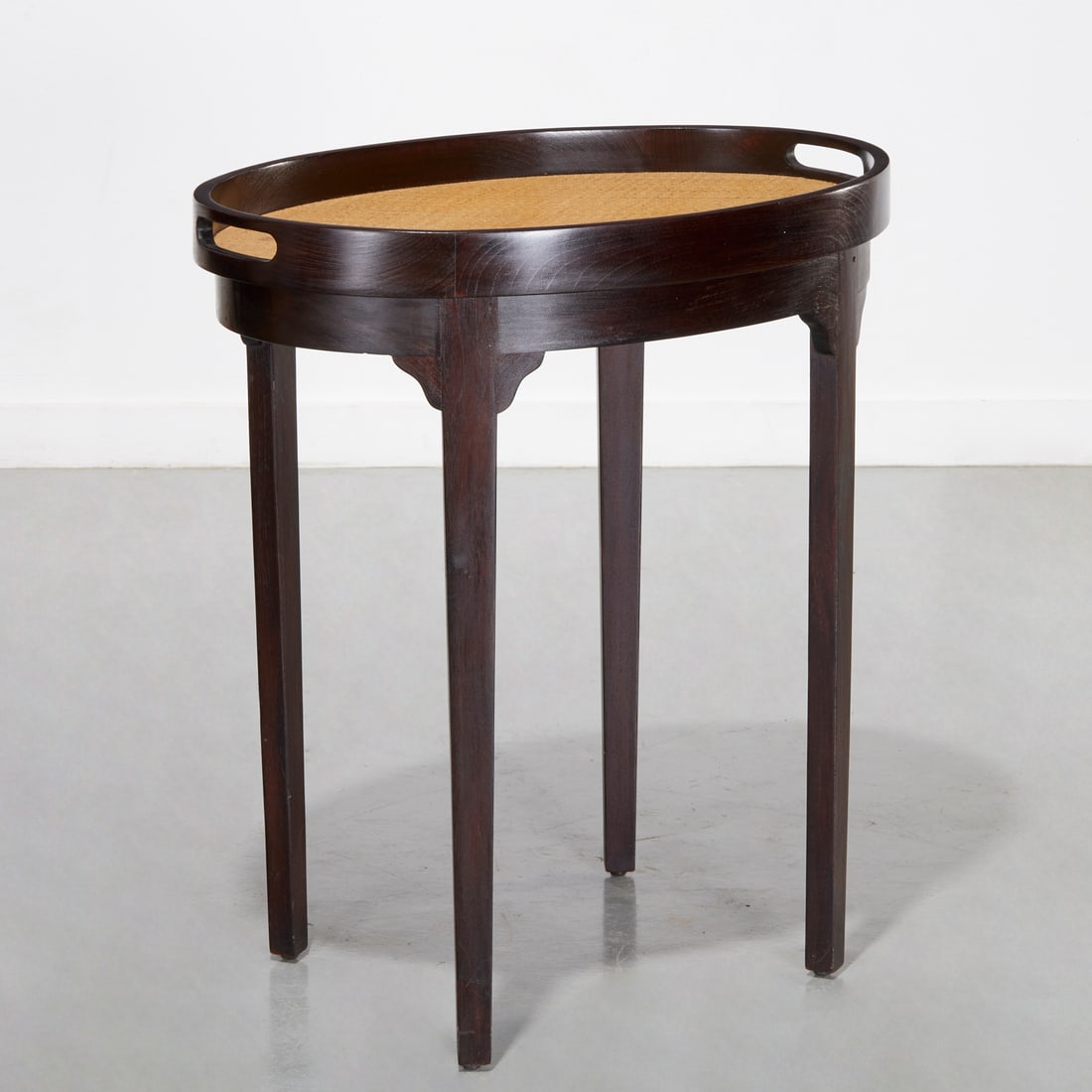 Anglo-Indian style hardwood tray table (1 of 6)