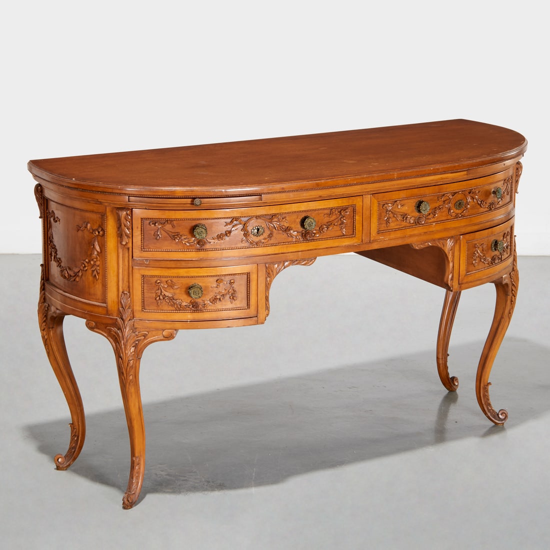 Belgian Louis XV style demilune server (1 of 7)