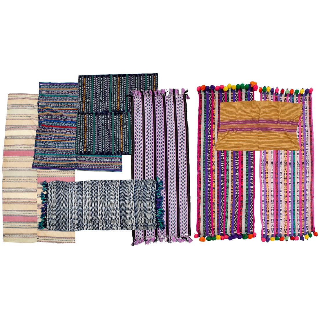 (8) vintage Guatemalan textiles, ex museum (1 of 7)