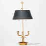 Empire style gilt brass bouillotte lamp