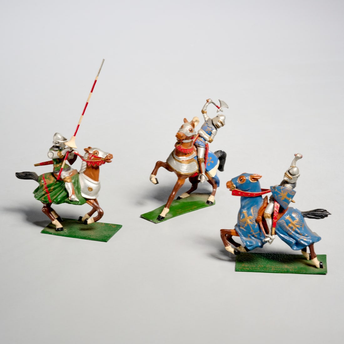 Richard Courtenay, (3) toy knights on horseback (1 of 8)