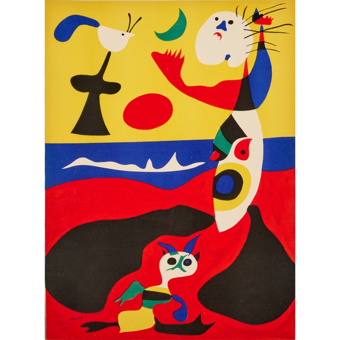 Joan Miro, lithograph on paper, 1938 (1 of 6)