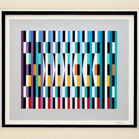 Yaacov Agam, Op Art serigraph