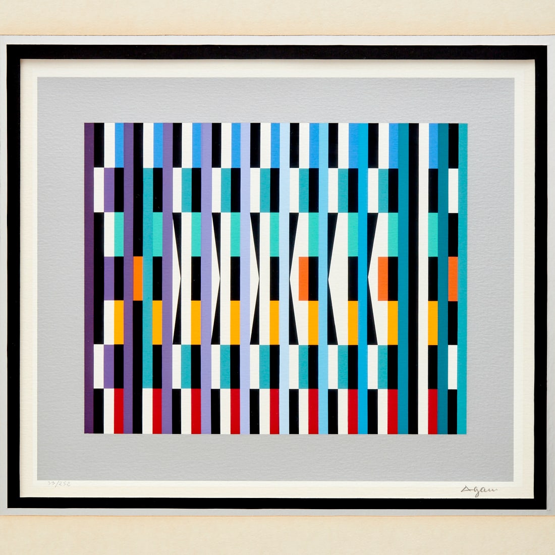 Yaacov Agam, Op Art serigraph