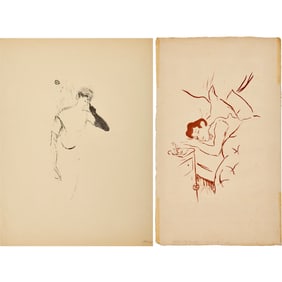 Henri de Toulouse-Lautrec, (2) lithographs