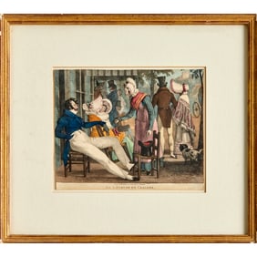 John James Chalon, hand-colored lithograph