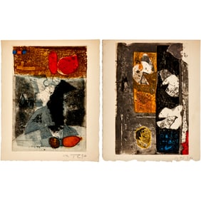 Jose Garcia Ortega, (2) aquatint etchings