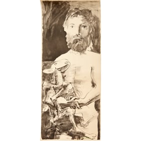 After Pablo Picasso, "Man with Lamb" Jacomet print