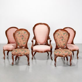 J.H. Belter (attrib.), laminated rosewood suite