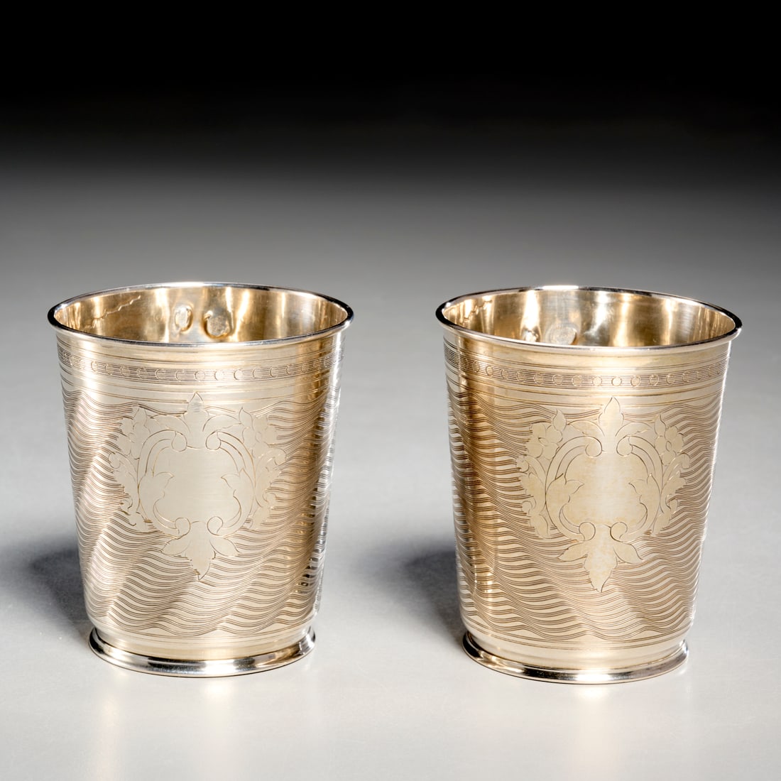 Pair Ottoman Empire silver beaker cups (1 of 5)
