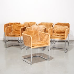 Set (8) Harvey Probber dining chairs