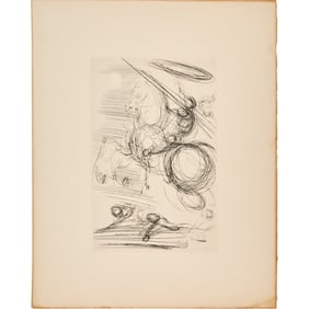 Salvador Dali, etching