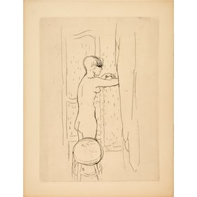 Pierre Bonnard, drypoint etching, 1927