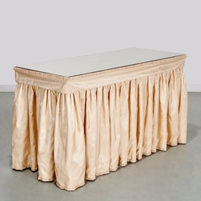 Custom vanity table, sourced by Mark Hampton