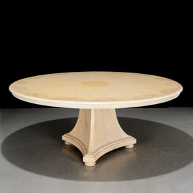 Mark Hampton custom faux painted dining table