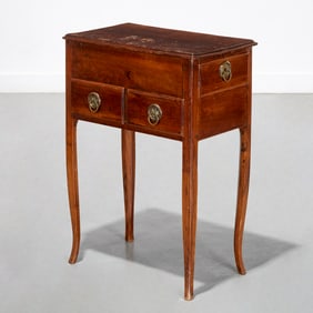 Antique Continental walnut occasional table