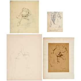 Philip Evergood, (4) drawings