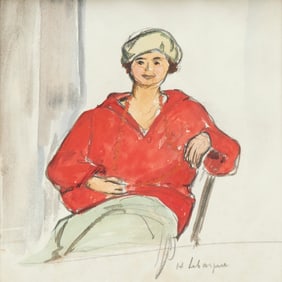 Henri Lebasque, gouache on paper