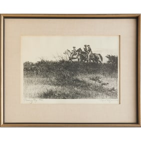 Tom Ryan, signed Western lithograph