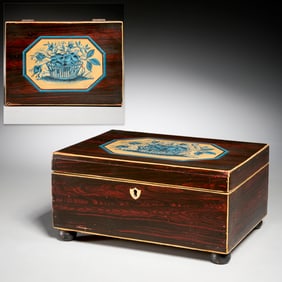 Antique Folk Art grain painted box