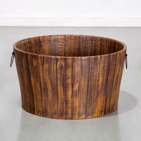 Antique fiber bucket