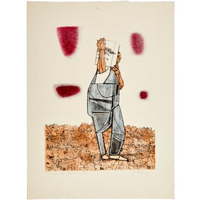 Robert Gwathmey, lithograph, 1950