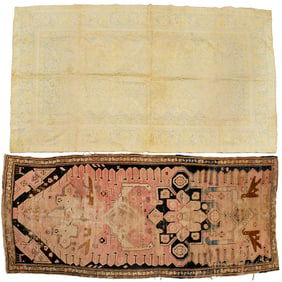 Old Turkish Oushak rug and runner