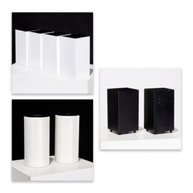 Group (8) Modernist up-lights, incl. Lightolier