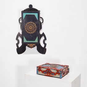 Alexander Dobkin, (2) wooden boxes