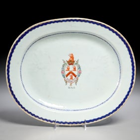 Chinese Export armorial platter