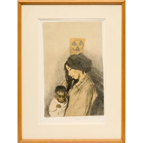 Raphael Soyer, signed artist's proof lithograph