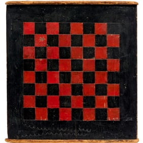 Antique American Folk Art checkerboard