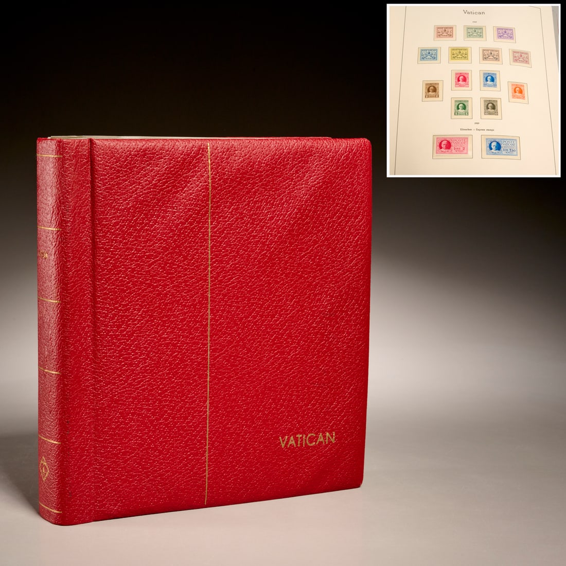 Vatican postage stamp album, 1852-1991 (1 of 6)