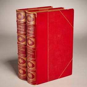 Don Quixote, 1923 (2) vols., fine leather binding