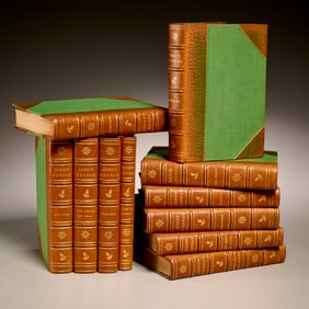 Conrad, (11) vols., decorator leather binding
