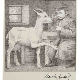 Maurice Sendak, signed Zlateh the Goat print