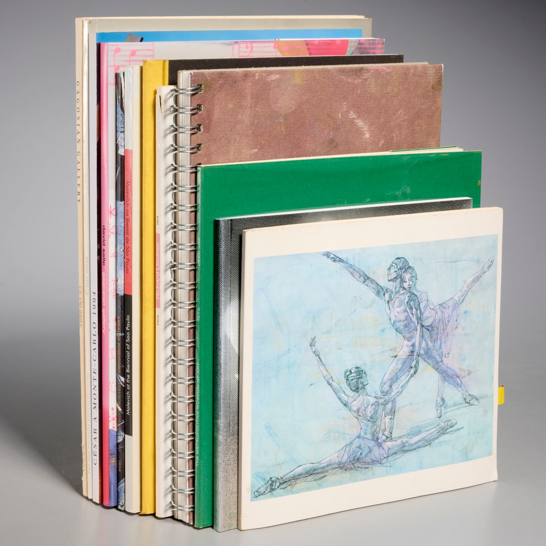 Collection Post War & Contemporary Art catalogues: Collection Post War & Contemporary Art catalogues, (12) vols. incl. 1) Frank Stella Black and metallic Paintings 1959-1964, Gagosian,1990; 2) Cy Twombly Bolsena, 1990; 3) Cesar a Monte-Carlo, 1994, in