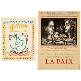 Picasso (after), (2) lithographic posters, signed