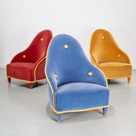 Set (3) John Hutton/Donghia "Ghost" chairs