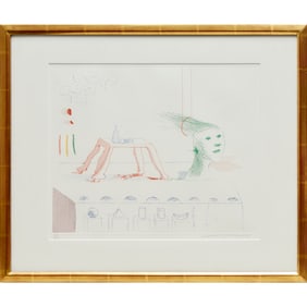 David Hockney, etching and aquatint on wove paper