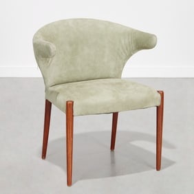 Jacob Kjaer, rare teak and suede armchair