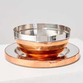 Gabriella Crespi, dual-tone bowl and charger