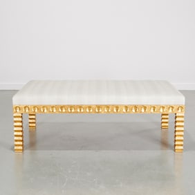 Ingrid Donat (style), custom giltwood bench