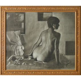 Contemporary School, large charcoal on paper
