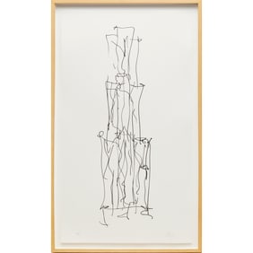 Frank Gehry, lithograph on paper, 2009