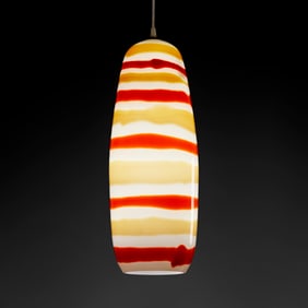 Massimo Vignelli for Venini, glass pendant lamp